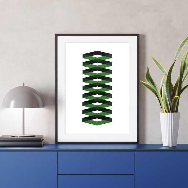 Spring Black and Green